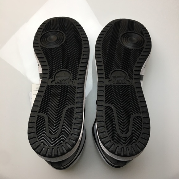 Adidas Top Ten Hi Black White Sneakers Mens New - Picture 6 of 7